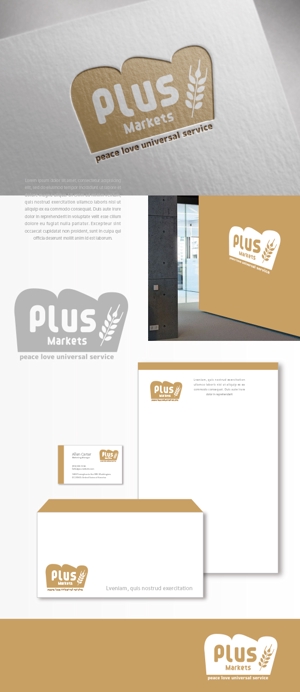mg_web (mg_web)さんのパン屋事業 屋号「Plus Markets」のロゴ作成への提案