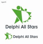 agnes (agnes)さんのITプロフェッショナルチーム「Delphi All Stars」のロゴへの提案