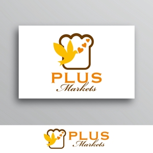White-design (White-design)さんのパン屋事業 屋号「Plus Markets」のロゴ作成への提案