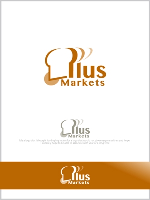 魔法スタジオ (mahou-phot)さんのパン屋事業 屋号「Plus Markets」のロゴ作成への提案
