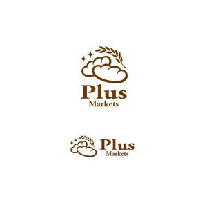 design vero (VERO)さんのパン屋事業 屋号「Plus Markets」のロゴ作成への提案