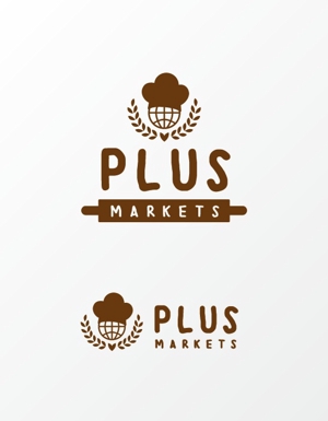 ALTAGRAPH (ALTAGRAPH)さんのパン屋事業 屋号「Plus Markets」のロゴ作成への提案