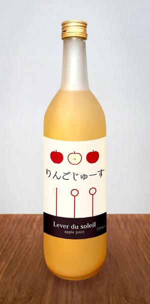 いそみ（イラスト作成） (isomi)さんの100％果汁でできたりんごジュースのラベルデザインへの提案