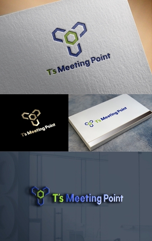 MIND SCAPE DESIGN (t-youha)さんのパーソナルトレーニングジム運営会社「T's Meeting Point」のロゴへの提案