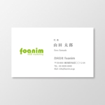 T-aki (T-aki)さんのWEBマーケティング会社「foanim」の名刺デザインへの提案