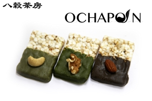 mizutani_shizuku (mizutani_shizuku)さんの宮崎産緑茶を使用した八穀雑穀米ポン菓子のロゴデザインへの提案