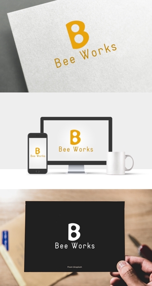 athenaabyz ()さんのアルバイトWebサイト「Bee Works」のロゴへの提案