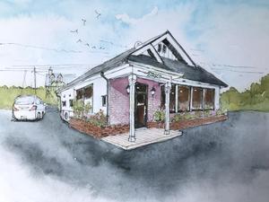 彩雅デザイン　古賀健二郎 (jiroken3)さんの建物の手書き風イラストを作成への提案