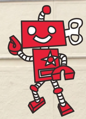 kikutsu (kikutsu)さんのちょっとレトロなロボットのキャラクター看板への提案