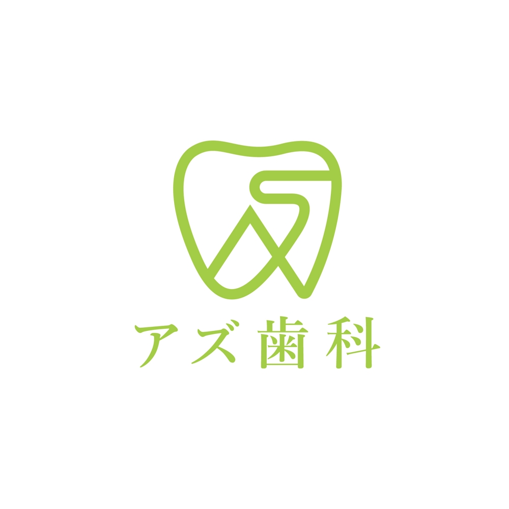 おしゃれでシンプルな歯科医院のロゴ　