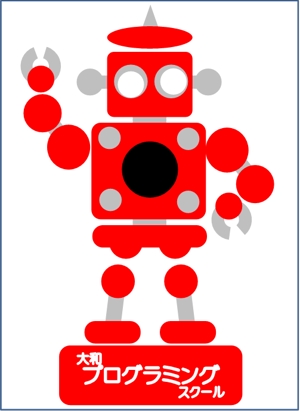 龍蒔 (ryuji_yamato)さんのちょっとレトロなロボットのキャラクター看板への提案