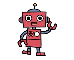 栗山　薫 (kuri_pulsar)さんのちょっとレトロなロボットのキャラクター看板への提案