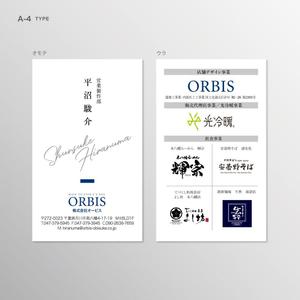 伊東　望 (sorude2501)さんの株式会社ORBISの名刺デザインへの提案