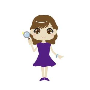 株式会社イーネットビズ (e-nets)さんの虫眼鏡を持っている女の子のデザインへの提案