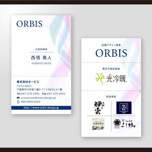 和田淳志 (Oka_Surfer)さんの株式会社ORBISの名刺デザインへの提案