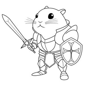 ぴ~タン (p-tan)さんのキャラデザイン「ハムスター騎士」への提案