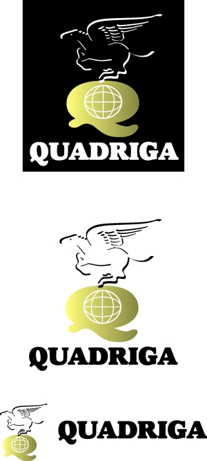 SUN DESIGN (keishi0016)さんの「QUADRIGA」のロゴ作成への提案