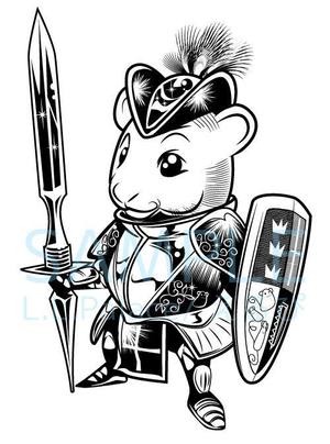 株式会社エルエルパレス／岩気裕司 (elpiy)さんのキャラデザイン「ハムスター騎士」への提案