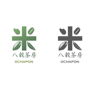 ㈱田村技術研究所 (TAMURA_R_and_D)さんの宮崎産緑茶を使用した八穀雑穀米ポン菓子のロゴデザインへの提案
