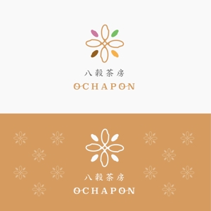 landscape (landscape)さんの宮崎産緑茶を使用した八穀雑穀米ポン菓子のロゴデザインへの提案