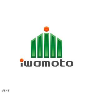 さんの「iwamoto」のロゴ作成への提案