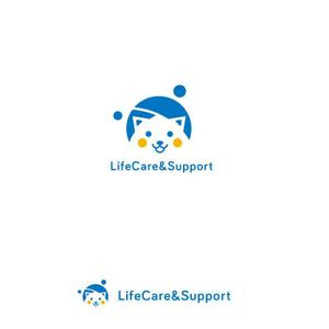 marutsuki (marutsuki)さんの犬のトータルサポートをする「LifeCare&Support」のロゴへの提案
