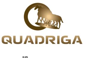 arc design (kanmai)さんの「QUADRIGA」のロゴ作成への提案