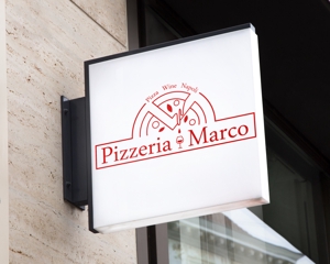macpyon (macpyon)さんの飲食店 「ピッツェリア マルコ」のロゴへの提案