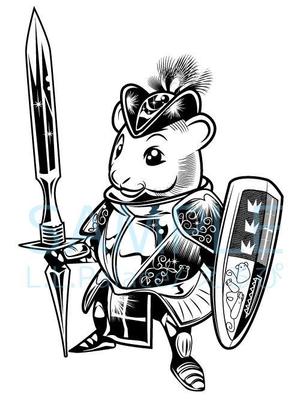 株式会社エルエルパレス／岩気裕司 (elpiy)さんのキャラデザイン「ハムスター騎士」への提案