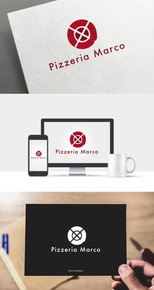 athenaabyz ()さんの飲食店 「ピッツェリア マルコ」のロゴへの提案