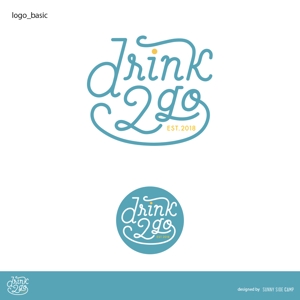 SSC (riicocco)さんのジュース路面店「drink2go」のロゴへの提案