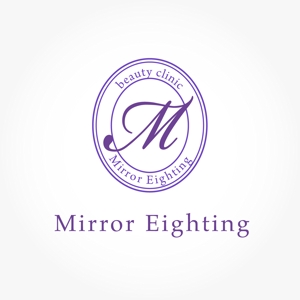 marineko (marineko1102)さんの美容クリニック「Mirror Eighting」の店舗ロゴ（商標登録なし）への提案