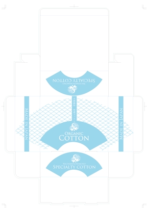 C DESIGN (conifer)さんの新作商品の化粧用コットンのパッケージデザインへの提案