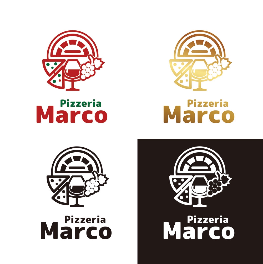 飲食店 「ピッツェリア マルコ」のロゴ