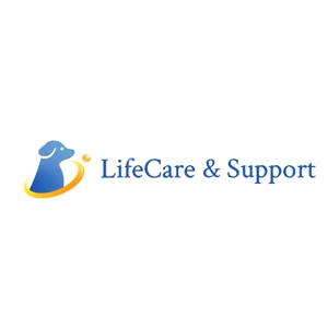 Okumachi (Okumachi)さんの犬のトータルサポートをする「LifeCare&Support」のロゴへの提案