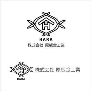 eddy_myson (kanaeddy)さんの建築板金業（金属屋根の施工会社）『株式会社原板金工業』のロゴへの提案