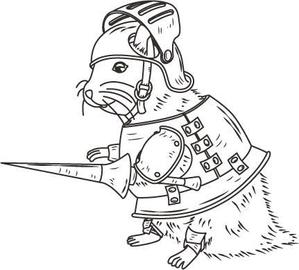 kikutsu (kikutsu)さんのキャラデザイン「ハムスター騎士」への提案