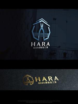 魔法スタジオ (mahou-phot)さんの建築板金業（金属屋根の施工会社）『株式会社原板金工業』のロゴへの提案