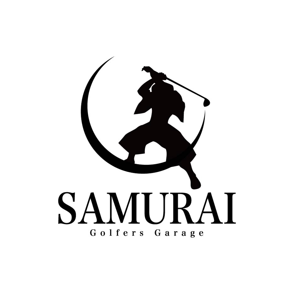 「ゴルファーズ・ガレージ・サムライ」のロゴ作成