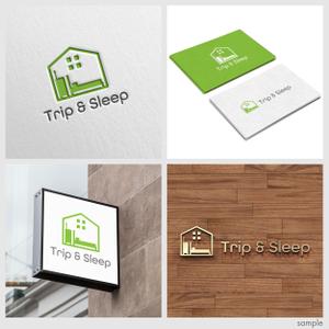 poppper (torifup)さんの名古屋・大須に新しくOPENするゲストハウス「Trip & Sleep Hostel」のロゴ（商標登録予定なし）への提案