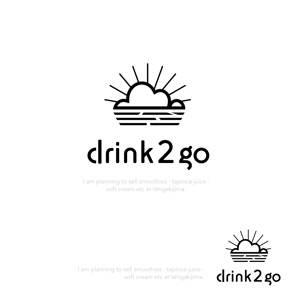 Design co.que (coque0033)さんのジュース路面店「drink2go」のロゴへの提案