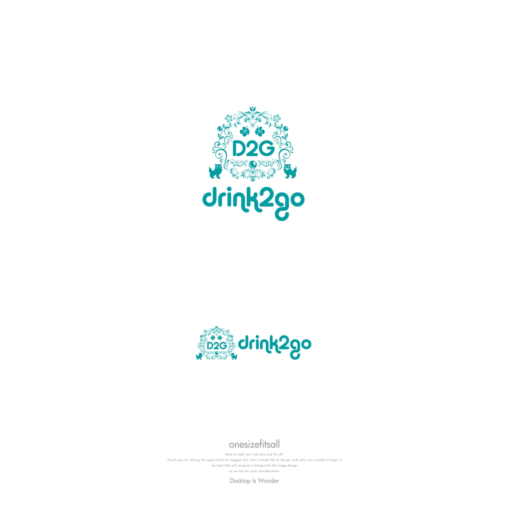ジュース路面店「drink2go」のロゴ