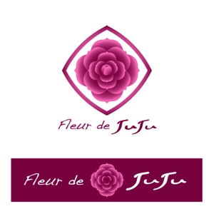 guchi_55 (guchi_55)さんの「Fleur de JUJU」のロゴ作成への提案