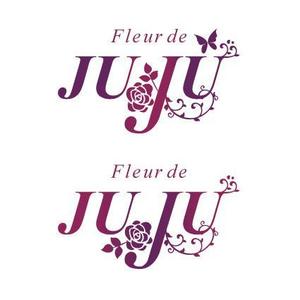 angie design (angie)さんの「Fleur de JUJU」のロゴ作成への提案