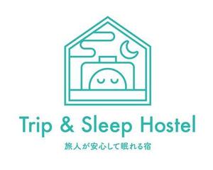 Sim DESIGN (ssmmss)さんの名古屋・大須に新しくOPENするゲストハウス「Trip & Sleep Hostel」のロゴ（商標登録予定なし）への提案