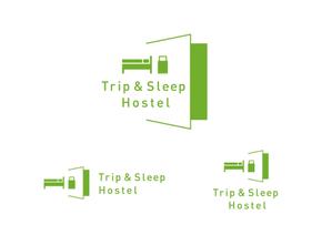 dora2009さんの名古屋・大須に新しくOPENするゲストハウス「Trip & Sleep Hostel」のロゴ（商標登録予定なし）への提案