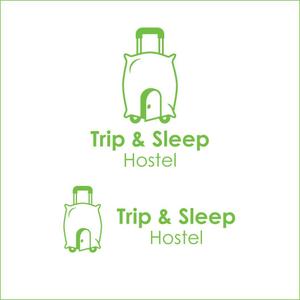 queuecat (queuecat)さんの名古屋・大須に新しくOPENするゲストハウス「Trip & Sleep Hostel」のロゴ（商標登録予定なし）への提案