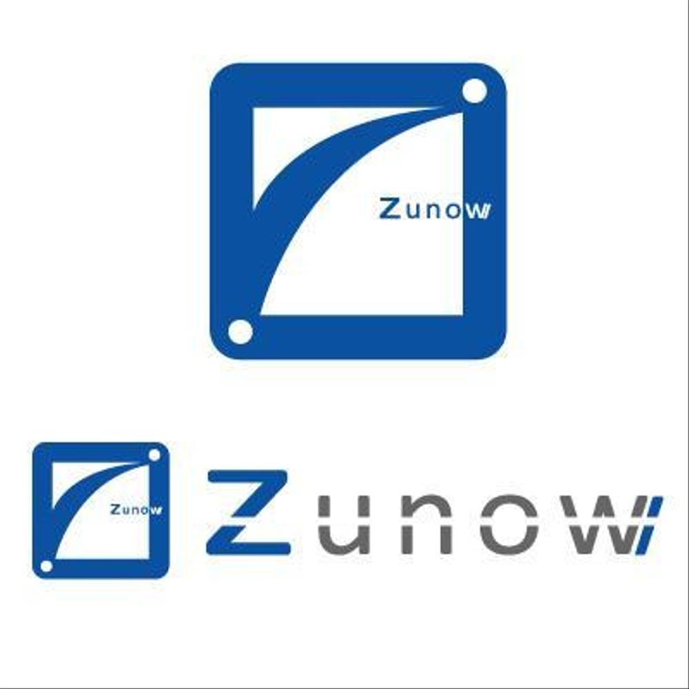 「ZUNOW」のロゴ作成