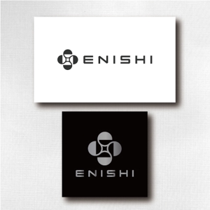 wisdesign (wisteriaqua)さんのTシャツショップサイト「ENISHI」のロゴへの提案