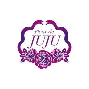 nekofuさんの「Fleur de JUJU」のロゴ作成への提案